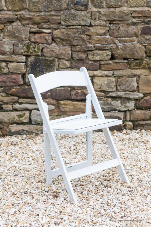 The White Resin Folding Chair hire in Yorkshire